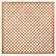 Trellis diagonaal hardhout met rechte lijst 180x180 cm